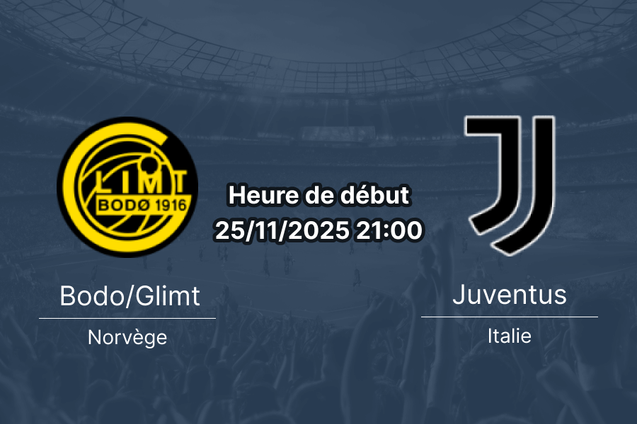 Affiche officielle du match Bodo/Glimt – Juventus à Aspmyra.